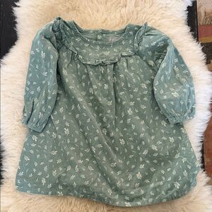 Floral Green baby dress primark